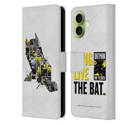 Head Case Designs Officially Licensed Batman DC Comics Collage 80th Anniversary Leather Wallet Case Compatible With Apple iPhone 17