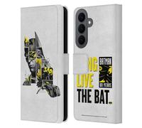 Head Case Designs Officially Licensed Batman DC Comics Collage 80th Anniversary Leather Wallet Case Compatible With Samsung Galaxy S26 Plus