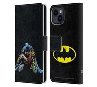 Head Case Designs Officially Licensed Batman DC Comics Death In The Family Famous Comic Book Covers Leather Wallet Case Compatible With Apple iPhone 15