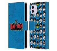 Head Case Designs Officially Licensed Batman DC Comics Distressed Logo Vintage Fashion Leather Wallet Case Compatible With Apple iPhone 11