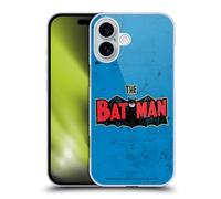 Head Case Designs Officially Licensed Batman DC Comics Distressed Look Logo Vintage Fashion Hard Back Case Compatible With Apple iPhone 16