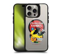 Head Case Designs Officially Licensed Batman DC Comics First Appearance 1939 Logos Black Shockproof Bumper Case [Military Grade] Compatible with Apple iPhone 15 Pro Max and Compatible with MagSafe