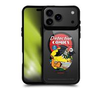 Head Case Designs Officially Licensed Batman DC Comics First Appearance 1939 Logos Black Shockproof Bumper Case [Military Grade] Compatible with Apple iPhone 17 Pro Max and Compatible with MagSafe