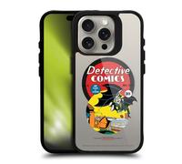 Head Case Designs Officially Licensed Batman DC Comics First Appearance 1939 Logos Comics Black Shockproof Bumper Case [Military Grade] Compatible with Apple iPhone 15 Pro and Compatible with MagSafe