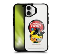 Head Case Designs Officially Licensed Batman DC Comics First Appearance 1939 Logos Comics Black Shockproof Bumper Case [Military Grade] Compatible with Apple iPhone 16 Plus and Compatible with MagSafe