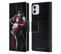 Head Case Designs Officially Licensed Batman DC Comics Harley Quinn 90th Anniversary Comic Books Leather Wallet Case Compatible With Apple iPhone 11