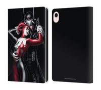 Head Case Designs Officially Licensed Batman DC Comics Harley Quinn 90th Anniversary Comic Books Leather Wallet Case Compatible With Apple iPad mini (2021/2024)
