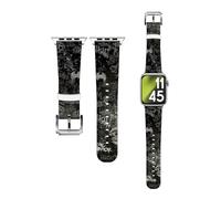 Head Case Designs Officially Licensed Batman DC Comics Hush Logos Genuine Leather Watch Strap Compatible With Apple Watch 38/40/41mm