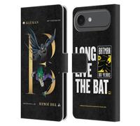 Head Case Designs Officially Licensed Batman DC Comics Joker Rivalry 80th Anniversary Leather Wallet Case Compatible With Apple iPhone 17 Air