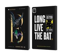 Head Case Designs Officially Licensed Batman DC Comics Joker Rivalry 80th Anniversary Leather Wallet Case Compatible With Apple iPad Pro 12.9 2020/2021/2022