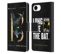 Head Case Designs Officially Licensed Batman DC Comics Joker Rivalry 80th Anniversary Leather Wallet Case Compatible With Apple iPhone 16e