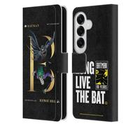 Head Case Designs Officially Licensed Batman DC Comics Joker Rivalry 80th Anniversary Leather Wallet Case Compatible With Samsung Galaxy S26