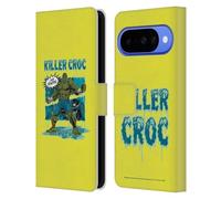 Head Case Designs Officially Licensed Batman DC Comics Killer Croc Villains Breakout Leather Wallet Case Compatible With Google Pixel 10