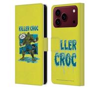 Head Case Designs Officially Licensed Batman DC Comics Killer Croc Villains Breakout Leather Wallet Case Compatible With Apple iPhone 18 Pro Max