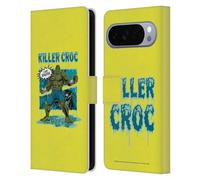 Head Case Designs Officially Licensed Batman DC Comics Killer Croc Villains Breakout Leather Wallet Case Compatible With Google Pixel 10 Pro XL