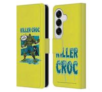 Head Case Designs Officially Licensed Batman DC Comics Killer Croc Villains Breakout Leather Wallet Case Compatible With Samsung Galaxy S26