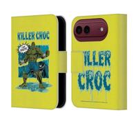 Head Case Designs Officially Licensed Batman DC Comics Killer Croc Villains Breakout Leather Wallet Case Compatible With Apple iPhone Duo