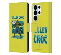 Head Case Designs Officially Licensed Batman DC Comics Killer Croc Villains Breakout Leather Wallet Case Compatible With Samsung Galaxy S26 Ultra