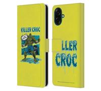 Head Case Designs Officially Licensed Batman DC Comics Killer Croc Villains Breakout Leather Wallet Case Compatible With Samsung Galaxy A07