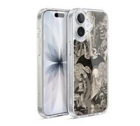 Head Case Designs Officially Licensed Batman DC Comics Logo Collage Distressed Hush Gel Case [Military Grade Protection] Compatible with Apple iPhone 17 and Compatible with MagSafe