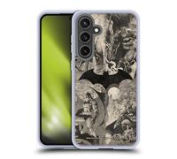 Head Case Designs Officially Licensed Batman DC Comics Logo Collage Distressed Hush Gel Case [Military Grade Protection] Compatible With Samsung Galaxy S24 FE
