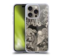 Head Case Designs Officially Licensed Batman DC Comics Logo Collage Distressed Hush Gel Case [Military Grade Protection] Compatible With Apple iPhone 16 Pro