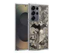 Head Case Designs Officially Licensed Batman DC Comics Logo Collage Distressed Hush Gel Case [Military Grade Protection] Compatible with Samsung Galaxy S25 Ultra and Compatible with MagSafe