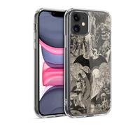 Head Case Designs Officially Licensed Batman DC Comics Logo Collage Distressed Hush Gel Case [Military Grade Protection] Compatible with Apple iPhone 11 and Compatible with MagSafe