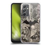 Head Case Designs Officially Licensed Batman DC Comics Logo Collage Distressed Hush Hard Back Case Compatible With Samsung Galaxy A54 5G