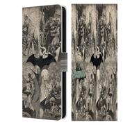Head Case Designs Officially Licensed Batman DC Comics Logo Collage Distressed Hush Leather Wallet Case Compatible With Samsung Galaxy S25 FE