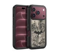 Head Case Designs Officially Licensed Batman DC Comics Logo Collage Distressed Hush Ultra-Armoured Shockproof Case [Military Grade Protection] Compatible With Apple iPhone 18 Pro