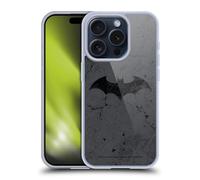 Head Case Designs Officially Licensed Batman DC Comics Logo Distressed Hush Gel Case [Military Grade Protection] Compatible with Apple iPhone 15 Pro and Compatible with MagSafe