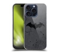 Head Case Designs Officially Licensed Batman DC Comics Logo Distressed Hush Hard Back Case Compatible With Apple iPhone 15 Pro