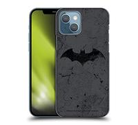 Head Case Designs Officially Licensed Batman DC Comics Logo Distressed Hush Hard Back Case Compatible With Apple iPhone 13