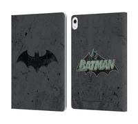 Head Case Designs Officially Licensed Batman DC Comics Logo Distressed Hush Leather Wallet Case Compatible With Apple iPad Air 13 2024/2025