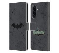 Head Case Designs Officially Licensed Batman DC Comics Logo Distressed Hush Leather Wallet Case Compatible With Samsung Galaxy A17 4G / 5G