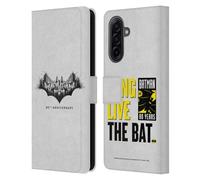 Head Case Designs Officially Licensed Batman DC Comics Logo Gotham 80th Anniversary Leather Wallet Case Compatible With Samsung Galaxy A17 4G / 5G