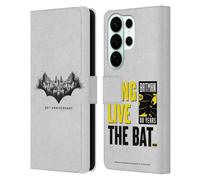 Head Case Designs Officially Licensed Batman DC Comics Logo Gotham 80th Anniversary Leather Wallet Case Compatible With Samsung Galaxy S26 Ultra