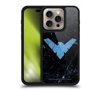 Head Case Designs Officially Licensed Batman DC Comics Logo Grunge Nightwing Gel Armour Case [Military Grade Drop Protection] Compatible With Apple iPhone 16 Pro
