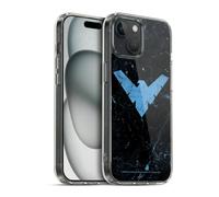 Head Case Designs Officially Licensed Batman DC Comics Logo Grunge Nightwing Gel Case [Military Grade Protection] Compatible With Apple iPhone 15