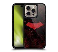 Head Case Designs Officially Licensed Batman DC Comics Logo Grunge Red Hood Gel Armour Case [Military Grade Drop Protection] Compatible With Apple iPhone 16 Pro