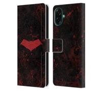 Head Case Designs Officially Licensed Batman DC Comics Logo Grunge Red Hood Leather Wallet Case Compatible With Samsung Galaxy A07