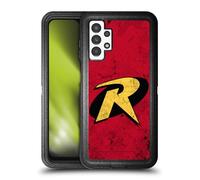 Head Case Designs Officially Licensed Batman DC Comics Logo Grunge Robin Ultra-Armoured Shockproof Case [Military Grade Protection] Compatible With Samsung Galaxy A13 (2022)