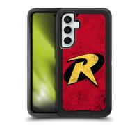 Head Case Designs Officially Licensed Batman DC Comics Logo Grunge Robin Ultra-Armoured Shockproof Case [Military Grade Protection] Compatible With Samsung Galaxy S23 FE 5G