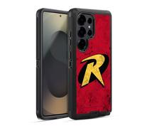 Head Case Designs Officially Licensed Batman DC Comics Logo Grunge Robin Ultra-Armoured Shockproof Case [Military Grade Protection] Compatible With Samsung Galaxy S25 Ultra