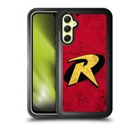 Head Case Designs Officially Licensed Batman DC Comics Logo Grunge Robin Ultra-Armoured Shockproof Case [Military Grade Protection] Compatible With Samsung Galaxy A34 5G