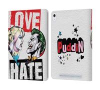 Head Case Designs Officially Licensed Batman DC Comics Love Hate Joker Harley Quinn Graphics Leather Wallet Case Compatible With Apple iPad Air 13 2024/2025