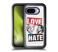 Head Case Designs Officially Licensed Batman DC Comics Love Hate Joker Harley Quinn Graphics Ultra-Armoured Shockproof Case [Military Grade Protection] Compatible With Google Pixel 9A