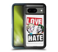 Head Case Designs Officially Licensed Batman DC Comics Love Hate Joker Harley Quinn Graphics Ultra-Armoured Shockproof Case [Military Grade Protection] Compatible With Google Pixel 8