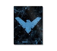 Head Case Designs Officially Licensed Batman DC Comics Nightwing Logos And Comic Book 11.8 x 15.7 x 0.04 (300 x 400 x 1 mm) Metal Wall Art Poster - Wall Decor for Living Room, Bedroom & Gaming Room